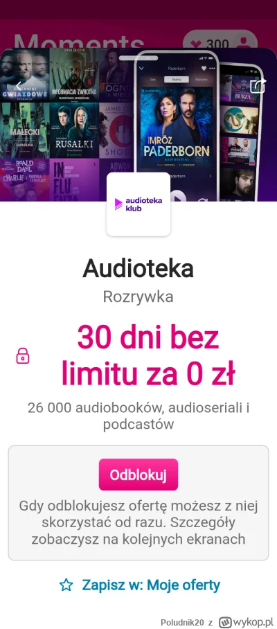 Poludnik20 - @the_olson: Jeszcze przede mną. Ale będę próbował za 5 zł w Audioteka. P...