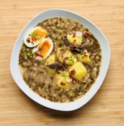 Ledeburyt_ - Strasznie za mną chodził żurek. Domowy zakwas, maślaki własnoręcznie zbi...