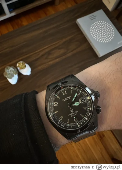 dziczyznaa - Mireczki ma ktoś może z Was ten zegarek (Seiko Alpinist Black Series SPB...