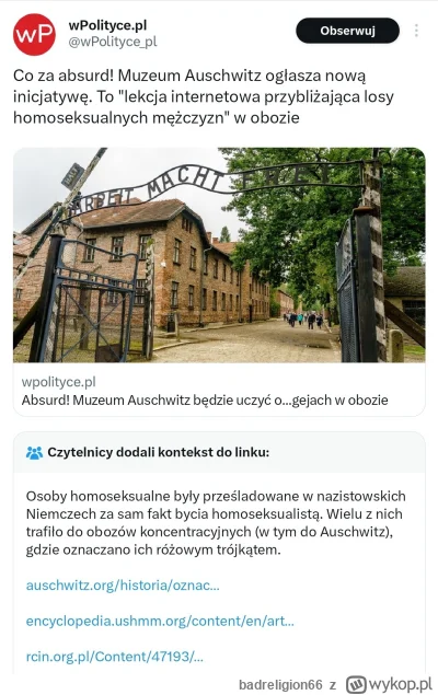 badreligion66 - #polityka No absurd. Aż trzeba było kontekst dodać.