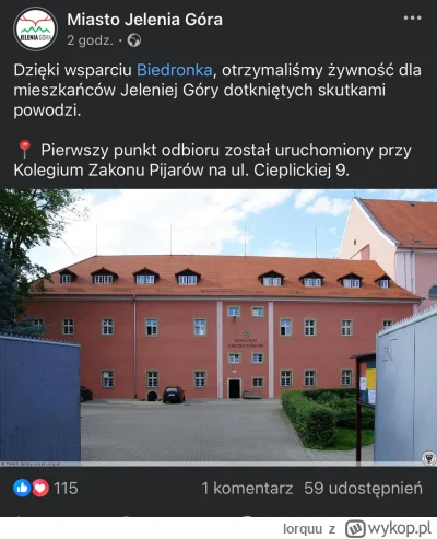lorquu - #powodz #biedronka Biedronka od wczoraj wysłała już kilka ciężarówek do różn...