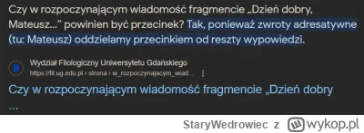 StaryWedrowiec - @HrabiaZet: To masz poniżej coś o zwrotach adresatywnych, nieuku.

A...