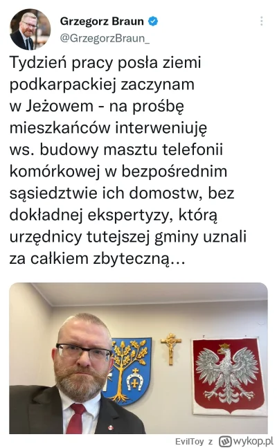 EvilToy - Braun pojechał szurać pod anteną 5G XDD

Przypominam, że ten człowiek chce ...