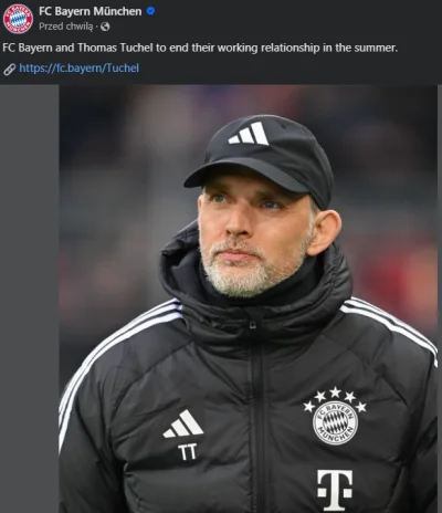 josedra52 - >FC Bayern Monachium i trener Thomas Tuchel podjęli wspólną decyzję o zak...