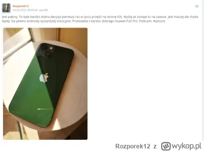 Rozporek12 - Dzisiaj mija równy rok odkąd pierwszy raz związałem się z iPhonem, To by...