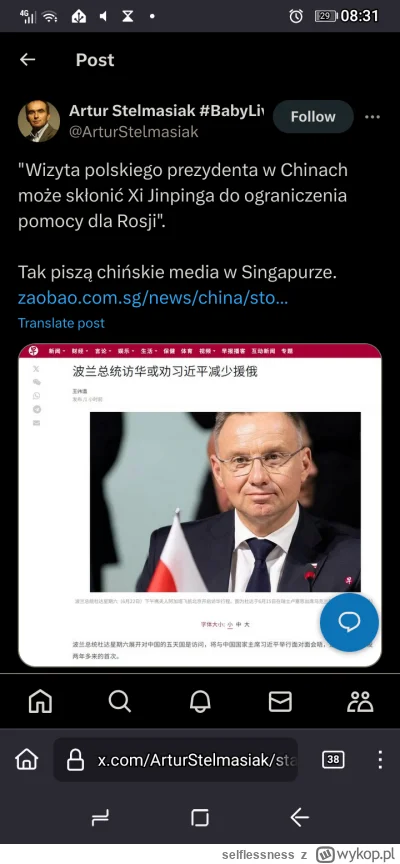 s.....s - @selflessness teraz jeszcze zablokujemy chińską pomoc dla Rosji