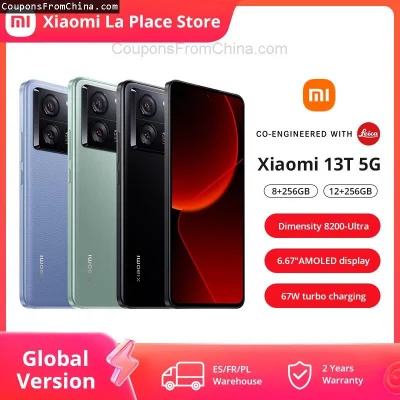 n____S - ❗ Xiaomi 13T Pro 5G 50MP Leica 144Hz 8/256GB 5000mAh 120W [EU]
〽️ Cena: 393....