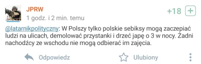 latarnikpolityczny - @JPRW Dzbanie? Agresywny z Ciebie zawodnik ( ͡° ʖ̯ ͡°)

Wez jesz...