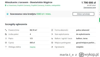 marta-t_e - Ehhh... kupowałam mieszkanie w inwestycji obok, za 6.200zł /m2 także trzy...