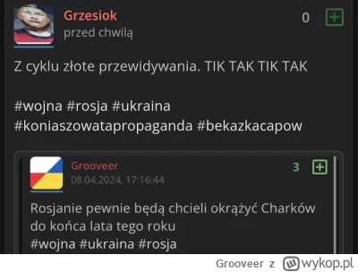 Grooveer - No i tak by było gdyby nie odblokowana pomoc USA dla Ukrainy warta 60 mld ...