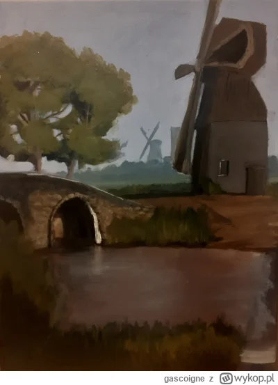 gascoigne - Wiatrak. 30x40 cm, akryl na płótnie.

Taki widoczek z wiatrakiem na przeł...