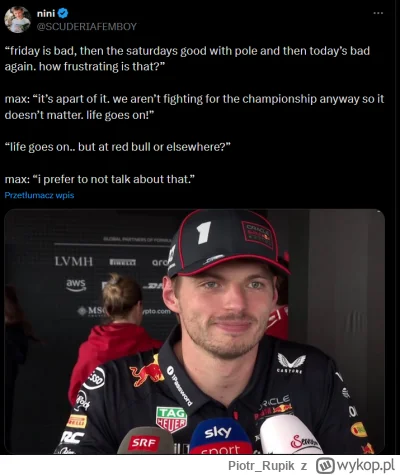 Piotr_Rupik - Ale się wysprzęglił 

#f1