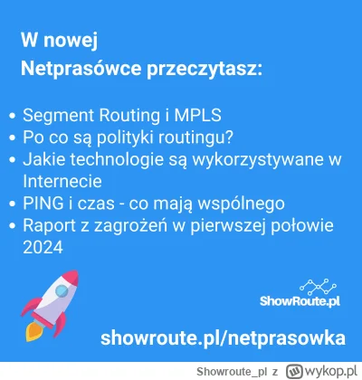 Showroute_pl - W poniedziałek wysyłam 28. Netprasówkę.
Dołącz na https://showroute.pl...