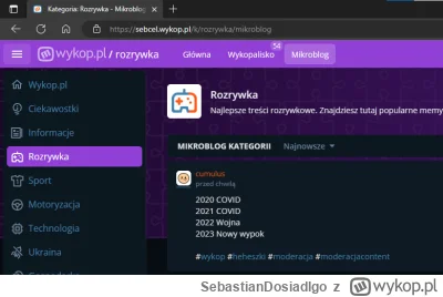 SebastianDosiadlgo - Nie ma już "www.wykop.pl" -> przenosi na wykop.pl

Subdomeny są ...