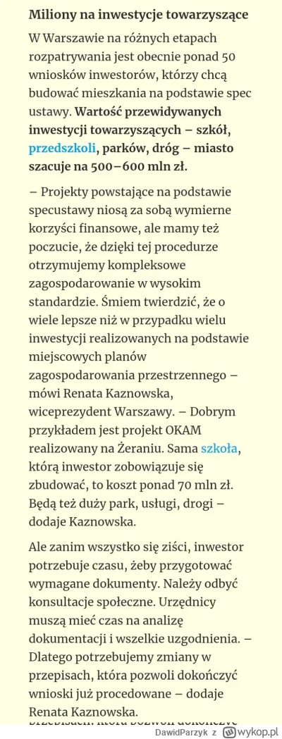DawidParzyk - Kilka razy oznaczałem wiceprezydent Warszawy skąd taki nagły przeskok z...