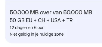Cashbreaker - @Kouros: roaming poza UE to na pewno scam skoro w Holandii (Odido, dawn...