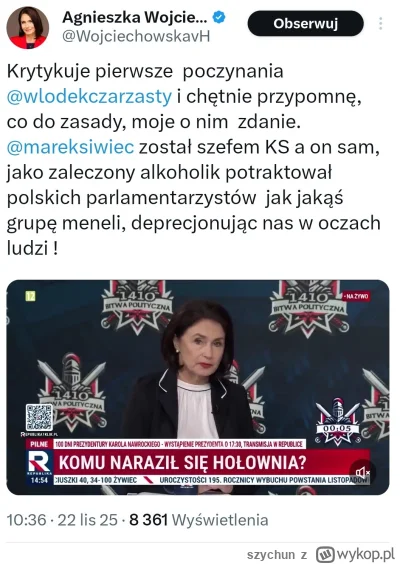 szychun - #polityka #bekazpisu czynem godnym wstydu jest wyjście z uzależnienia, pici...