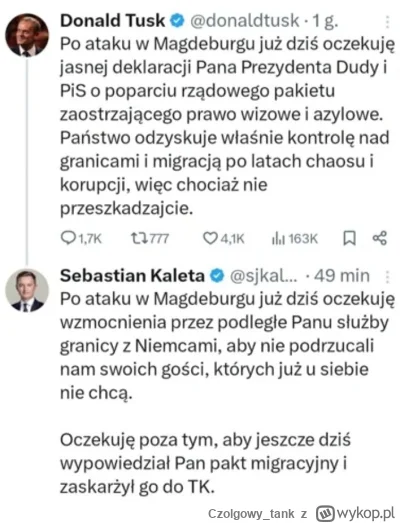 Czolgowy_tank - @lobo: Tam już wyjaśnianie trwa na całego.