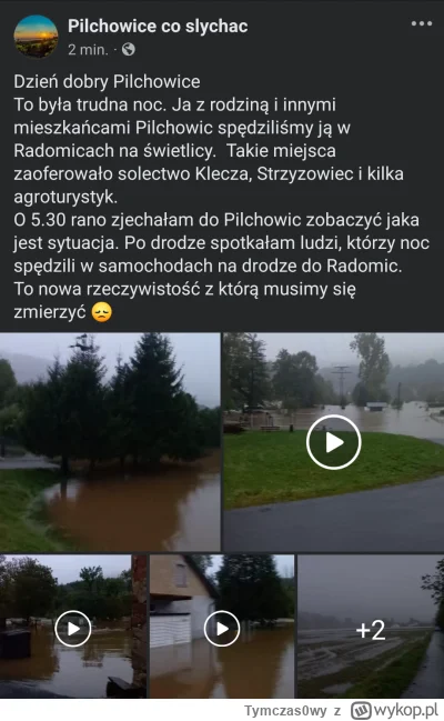 Tymczas0wy - Ktoś wrzucił trochę filmów z bieżącej sytuacji we wsi Pilchowice przez k...
