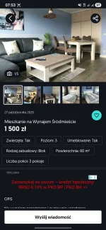 WildAnimal - Nowy? Rodzaj oszustwa na olx
Ktoś wrzuca kradzione zdjecia mieszkania na...
