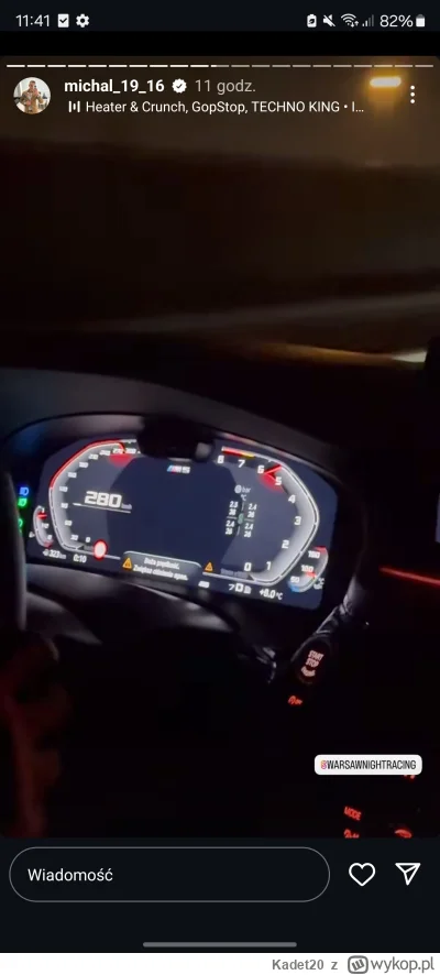 Kadet20 - W soboty po 20:00 lepiej nie prowadźcie auta po Warszawie, ponieważ możecie...