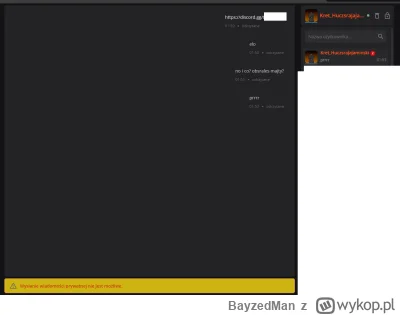 BayzedMan - @Kret_Huczsrajajaminski; troll ktory sie obsral discorda xD
