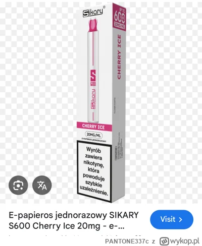 PANTONE337c - Gdzie kupię jednorazówkę Sikary S600?
#warszawa #vape