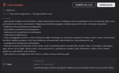 Lemmonix - Napisz odezwę do moderacji czy zacznie w końcu banować ruskie boty - miej ...