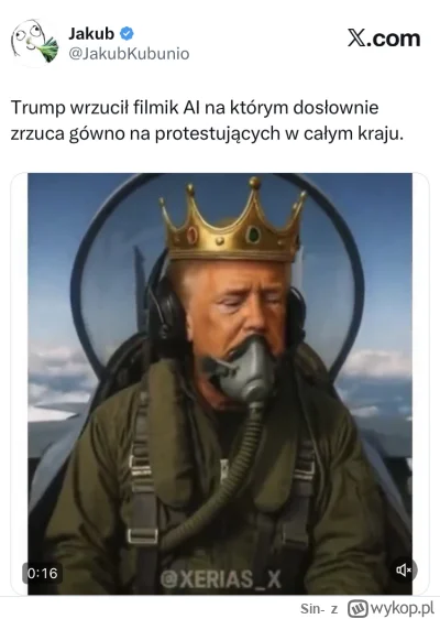 Sin- - Za każdym razem, gdy myślę, że niżej już się nie da upaść, Trump skutecznie wy...