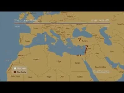 medusa60 - Mapka bitew między muzułmanami i chrześcijanami dla tych którzy myśleli że...