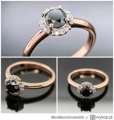 MishMashStudio666 - Dzień dobry!
Dziś nietuzinkowe połączenie kamienini oraz złota. C...