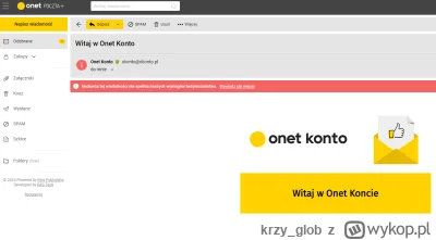 krzy_glob - Założyłem konto pocztowe na onecie. Mail powitalny od onetu nie spełnia w...