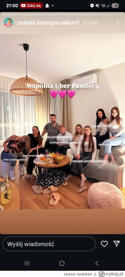 abazur-budzkiet - #hotelparadise 

Ciekawe czy Magda I Julka planują zapach na Natali...