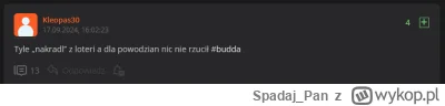 Spadaj_Pan - @Kleopas30: na filmie buddy masz 5 plusów, 
a teraz Twój wpis ma 4 plusy...
