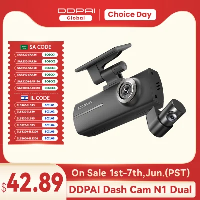 n____S - ❗ DDPAI N1 Dual Front Rear Car Dash Cam 1296P
〽️ Cena: 42.42 USD (dotąd najn...