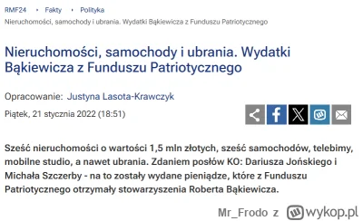 Mr_Frodo - żyje teraz z 3tys miesięcznie XD
ma rozwód, ale nie w kościele i żyje z by...