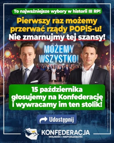 HrabiaTruposz - >Wpisujemy wszystkie rzeczy, którymi Konfederacja straszyła, a które ...