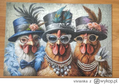 vivianka - Kury #puzzle 500
Super jakość tych puzzli prezentuje firma Cherry Pazi.
Ws...