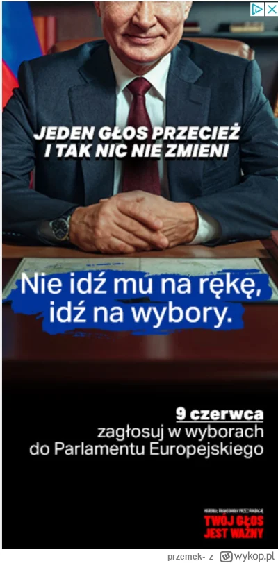 przemek- - Idź na wybory bo ruski się cieszy jak nie pójdziesz na #wybory