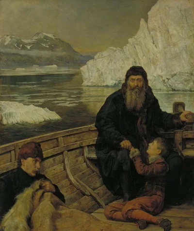 GARN - #sztuka #art #malarstwo #obrazy autor: John Collier | The last voyage of Henry...