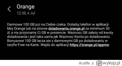 0caffe - Ta promka jest jeszcze aktualna? Zapomniałem że mi przysłali smsa xD w aplik...