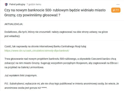 Lomar15 - #wojna #rosja #kaukaz #czeczenia #banknoty #bank #pikabu
podobno będzie wpr...