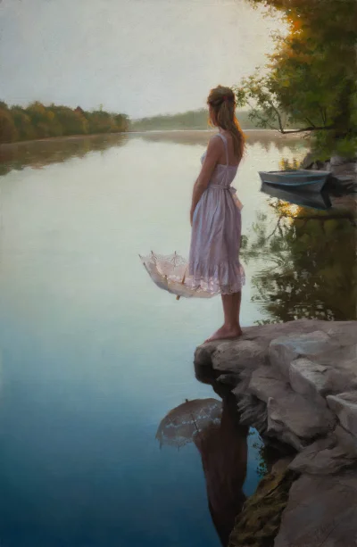 GARN - #sztuka #art #malarstwo #obrazy autor: Vicente Romero Redondo, Tranquility, 92...