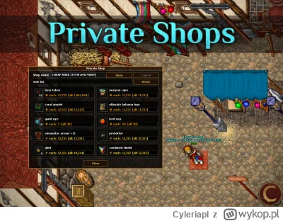 Cyleriapl - Private Shops System jak w #metin2
Odkryj prywatne sklepy na Cylerii i we...