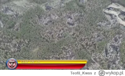 Teofil_Kwas - Ukraińskie pojazdy i piechota dostają się pod ostrzał w lesie na kierun...