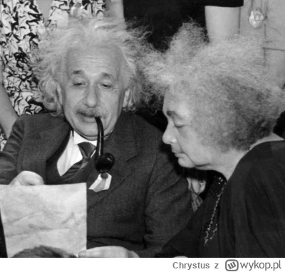 Chrystus - Albert Einstein i jego siostra Maja Winteler-Einstein, Nowy Jork, 1939 rok...
