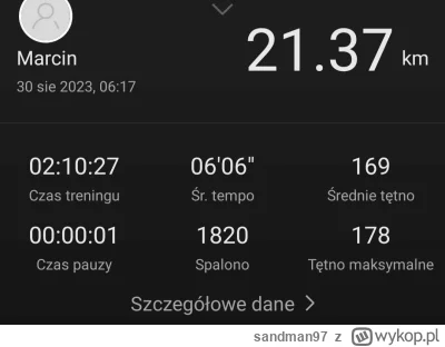 sandman97 - 144 387,4 - 21,37 = 144 366,03

Pierwszy papaton w karierze.

#sztafeta #...