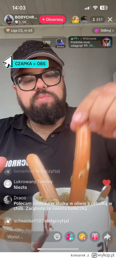 komarek - #bodychrist #famemma #mma #freakfighters #cloudmma #jedzenie #bonusbgc #jed...