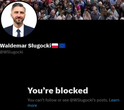 mickpl - Pan Minister Waldemar Sługocki blokuje ludzi, którzy mu na tłiterku krytykuj...