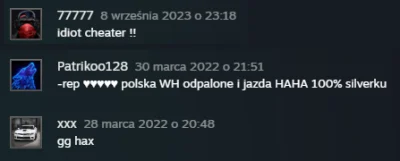 guest - > Sam dostałem po powrocie już wpis -rep aimbot na profilu steam

@Taynil: a ...